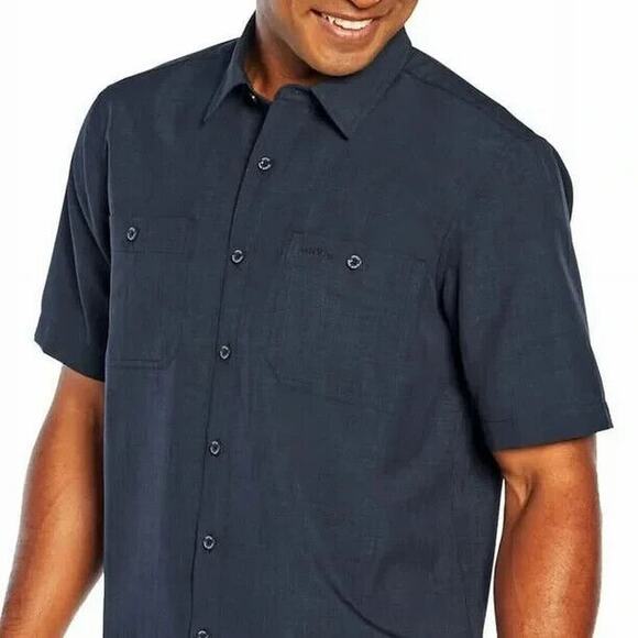 Orvis Other - NWT Orvis Cross Hatch Short Sleeve Button Up Tech Shirt UPF Blue Men's Size XXL
